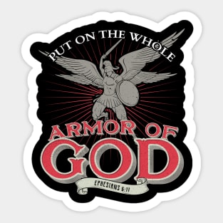 Armor of God Bible Verse Gift for Christian Sticker